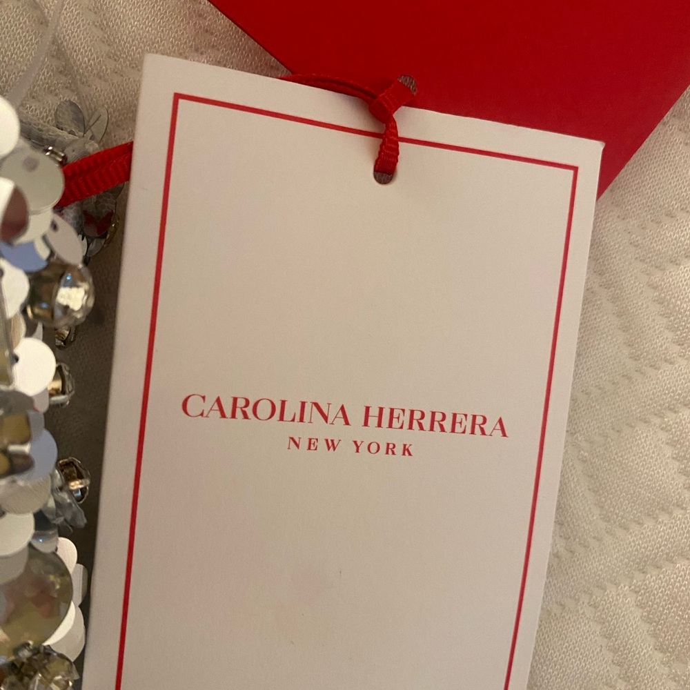 Carolina Herrera sequin embellished gown size 10 new with tags. Never worn